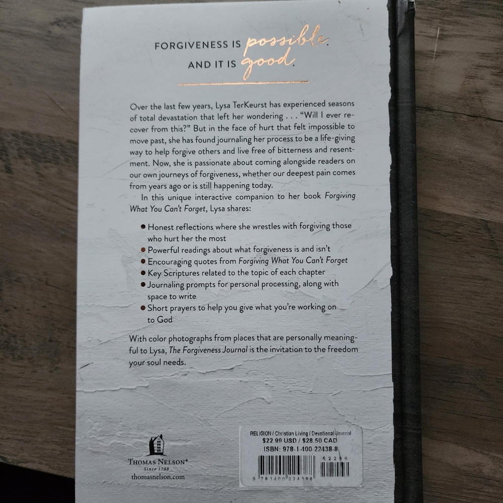 Forgiving What You Can't Forget & The Forgiveness Journal Book bundle - Picture 3 of 4